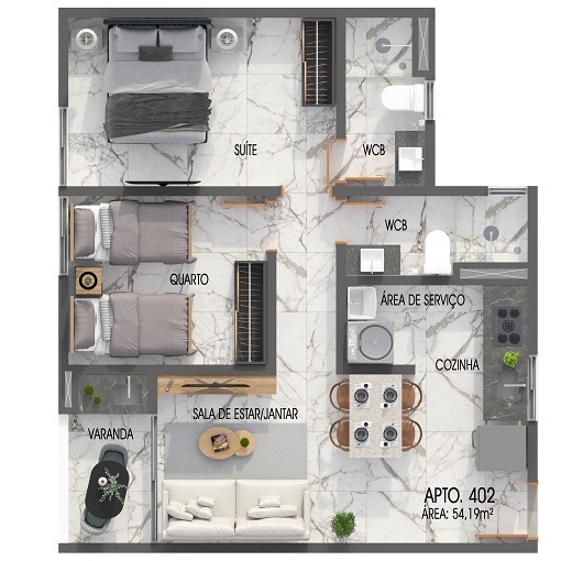 Apartamento à venda com 2 quartos, 159m² - Foto 24