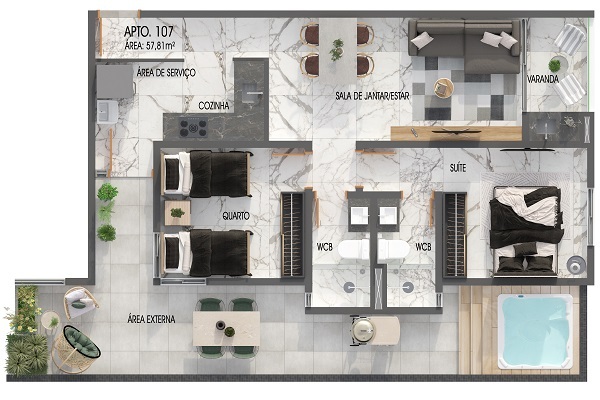 Apartamento à venda com 2 quartos, 159m² - Foto 25