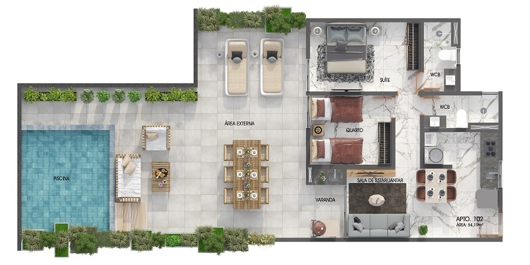 Apartamento à venda com 2 quartos, 159m² - Foto 31