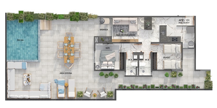 Apartamento à venda com 2 quartos, 159m² - Foto 32