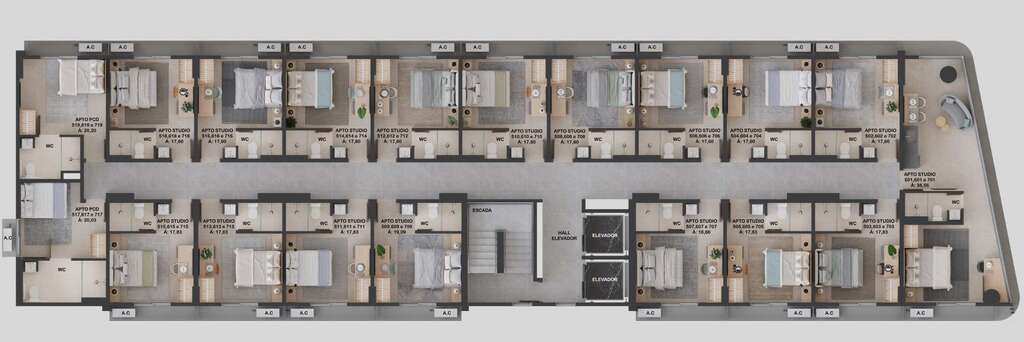 Apartamento à venda com 1 quarto, 34m² - Foto 16