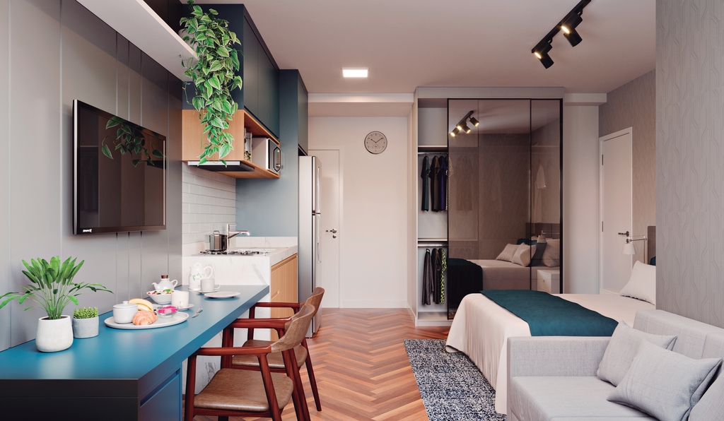 Studio à venda em São Paulo, Barra Funda, com 1 quarto, 24,13m² - Renaldo Moura