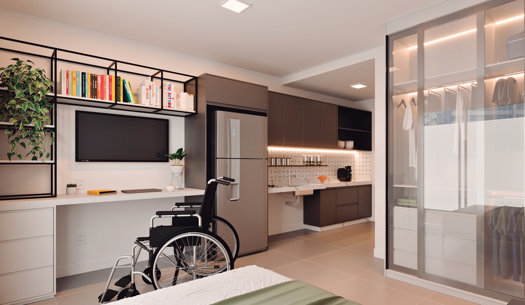 Apartamento Garden à venda em São Paulo, Barra Funda, com 1 quarto, 32,9m² - Renaldo Moura