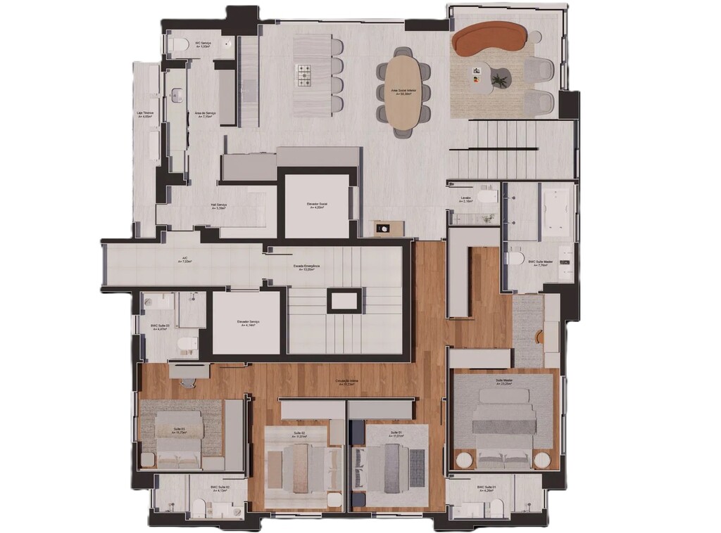 Cobertura, 4 quartos, 392 m² - Foto 52