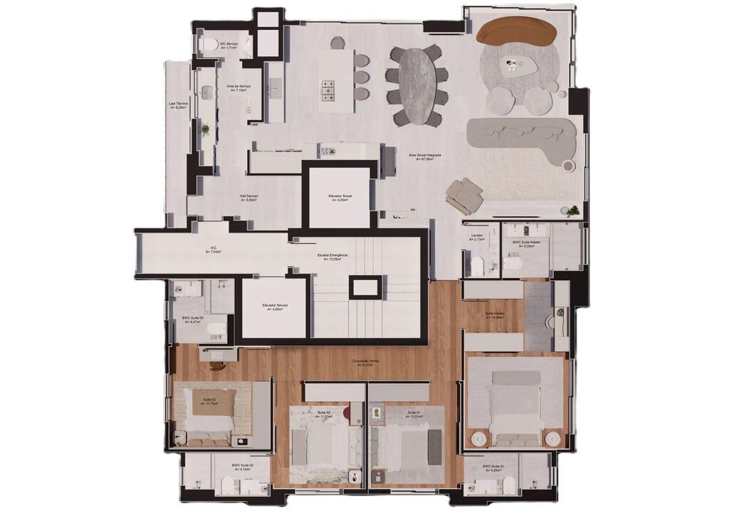 Cobertura, 4 quartos, 392 m² - Foto 55