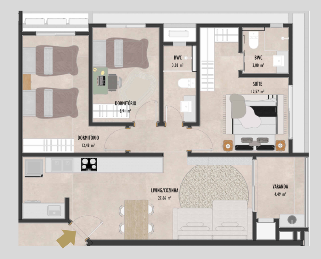 Apartamento, 3 quartos, 94 m² - Foto 85