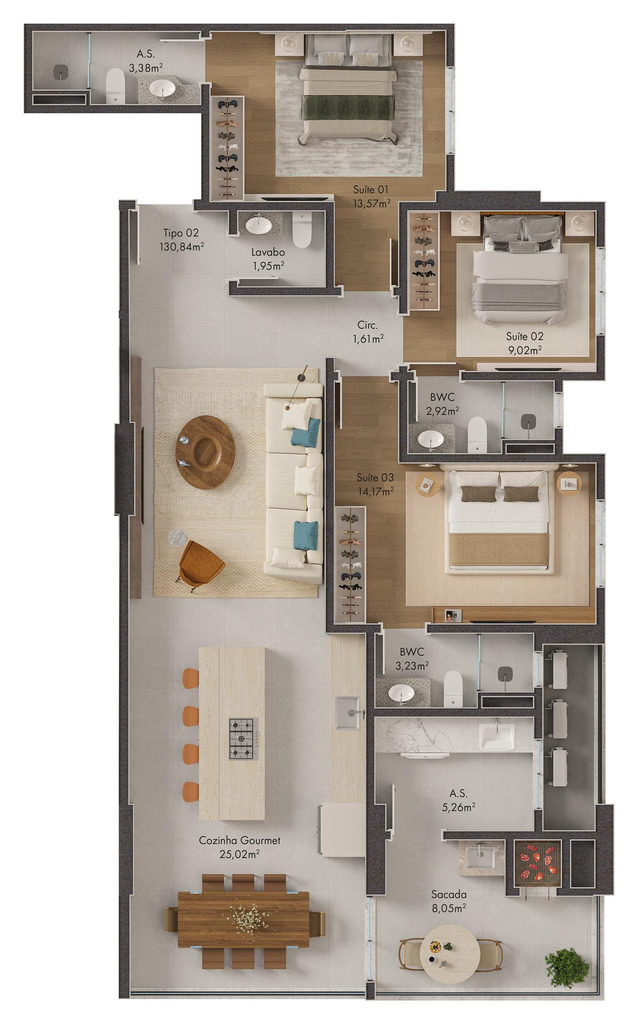 Apartamento, 3 quartos, 84 m² - Foto 25