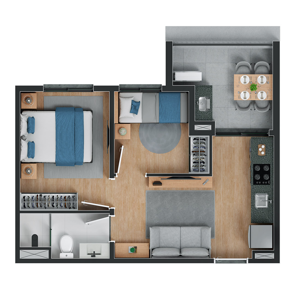 Apartamento, 2 quartos, 37 m² - Foto 30