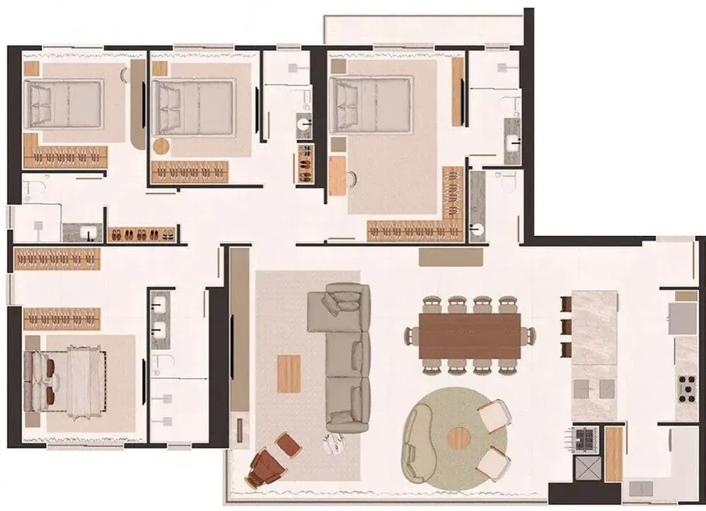 Apartamento, 4 quartos, 188 m² - Foto 6