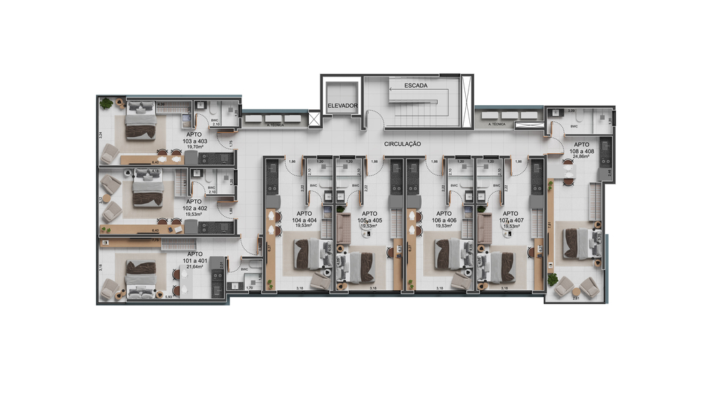Apartamento à venda com 1 quarto, 21m² - Foto 15