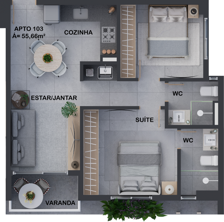 Apartamento à venda com 3 quartos, 71m² - Foto 28