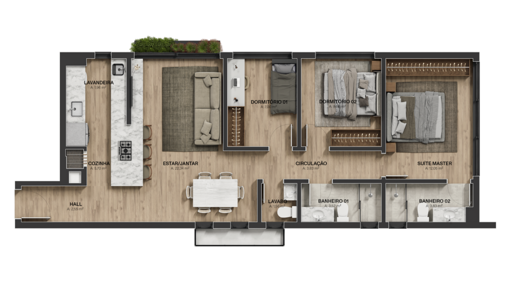 Apartamento à venda com 3 quartos, 155m² - Foto 15