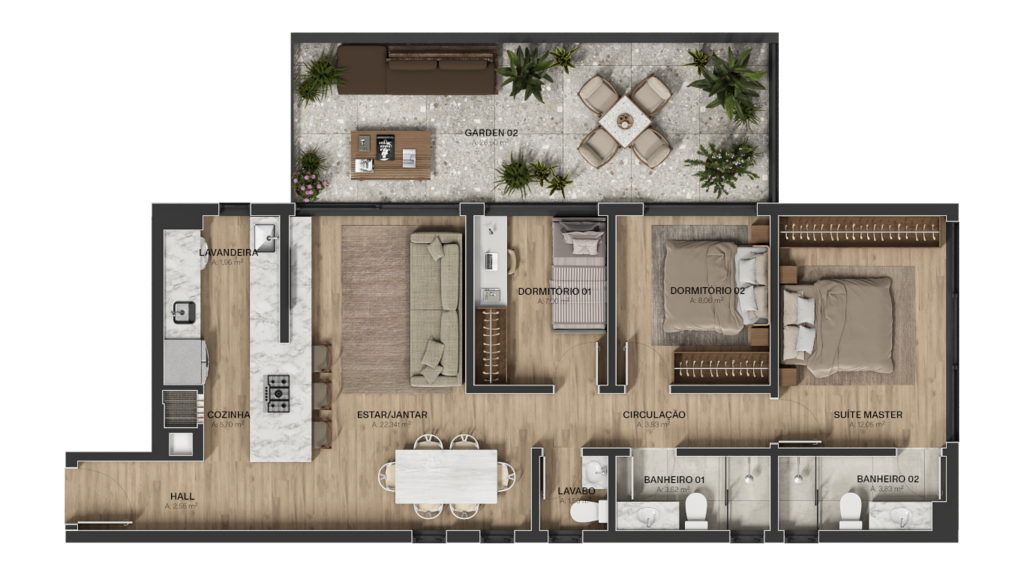 Apartamento à venda com 3 quartos, 155m² - Foto 16
