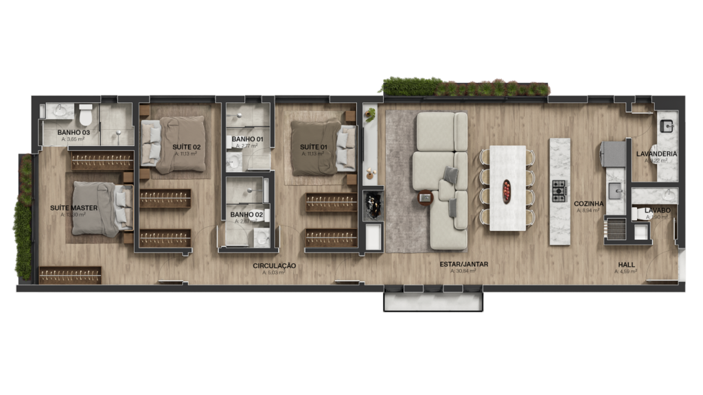 Apartamento à venda com 3 quartos, 155m² - Foto 17