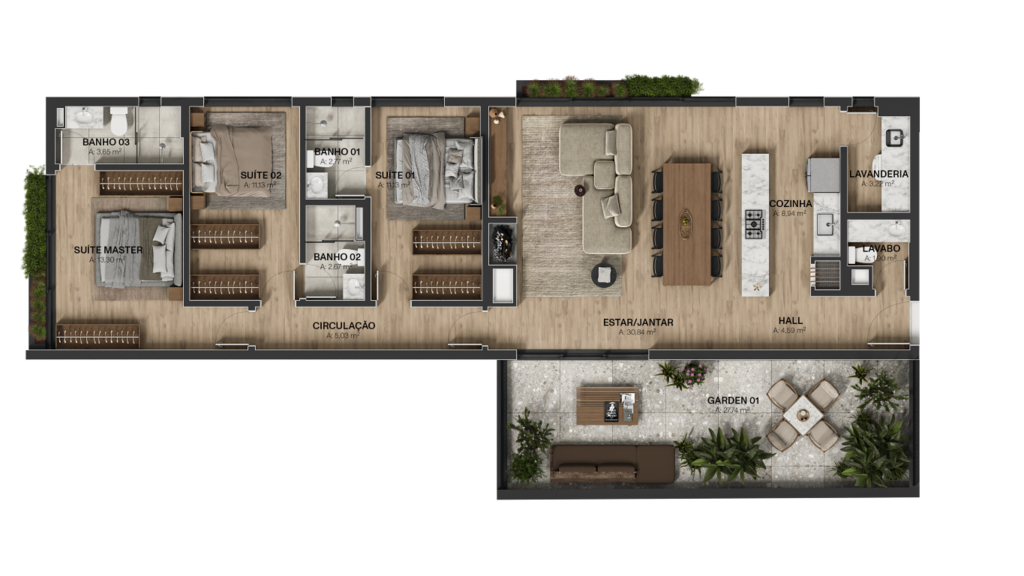 Apartamento à venda com 3 quartos, 155m² - Foto 18