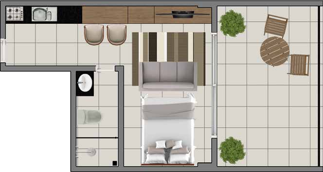 Apartamento à venda com 1 quarto, 27m² - Foto 16
