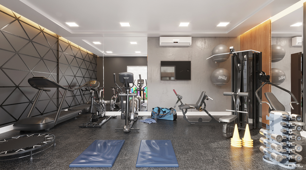Fitness - Apartamento à venda em Vila Velha, Praia da Costa, com 2 quartos, 76,5m²