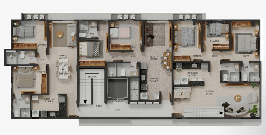 Cobertura à venda com 2 quartos, 110m² - Foto 9