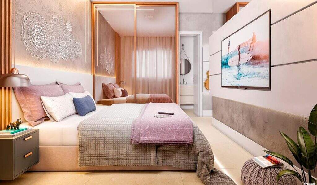 Apartamento à venda em Vila Velha, Praia de Itaparica, com 2 quartos, 54,58m² - Macarineli Imóveis