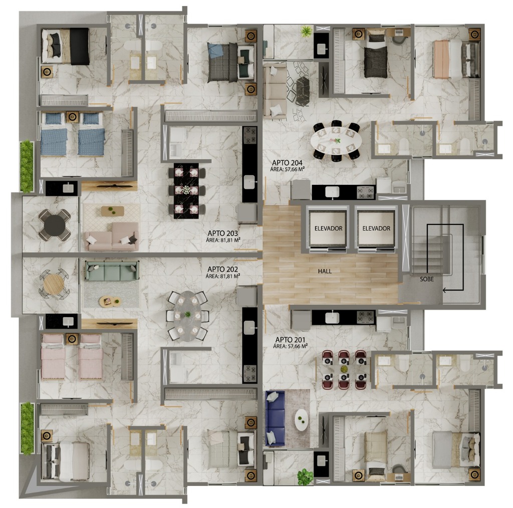 Apartamento, 2 quartos, 57 m² - Foto 19