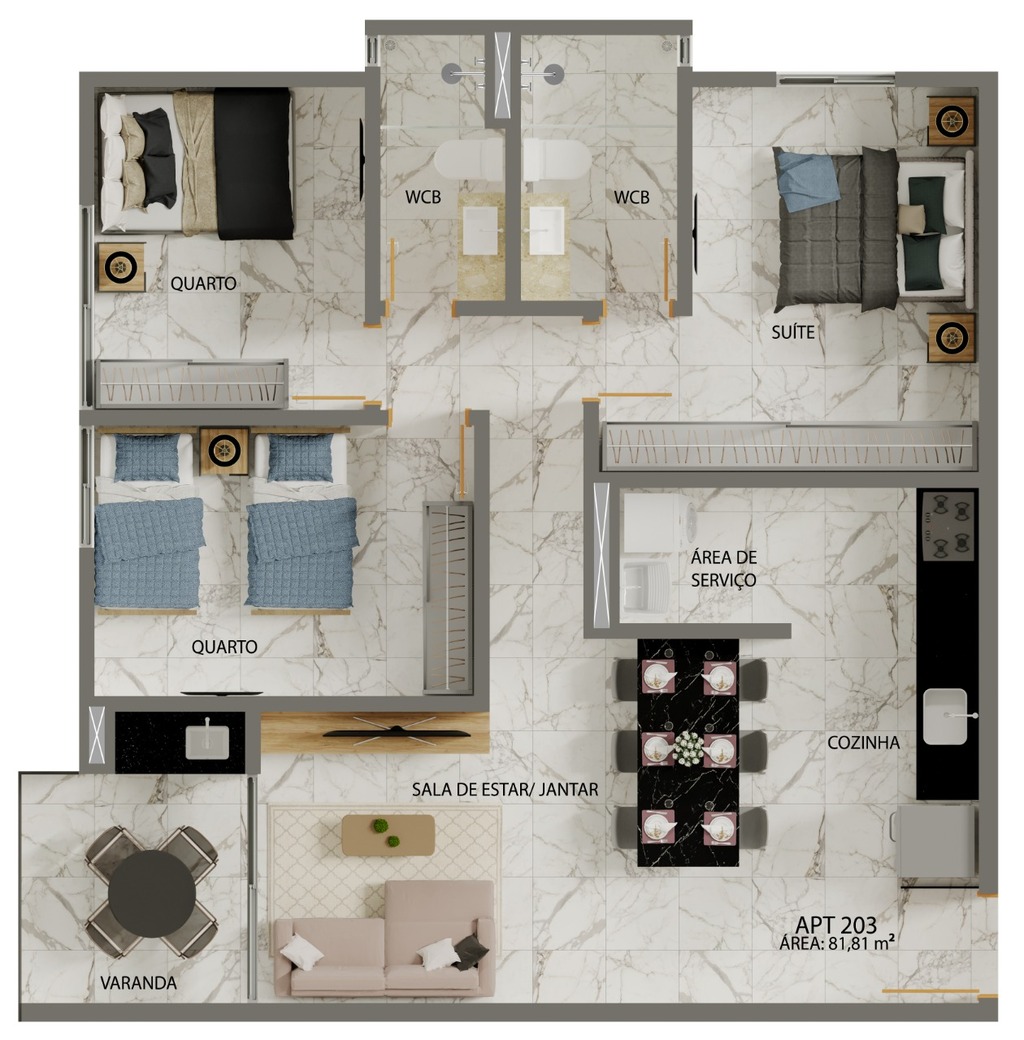 Apartamento, 2 quartos, 57 m² - Foto 22