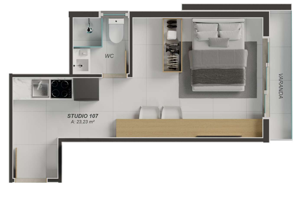 Apartamento à venda com 1 quarto, 16m² - Foto 13