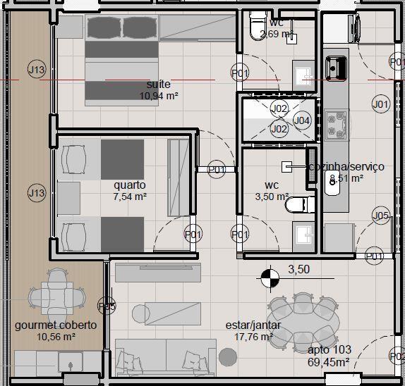 Apartamento à venda com 3 quartos, 93m² - Foto 24