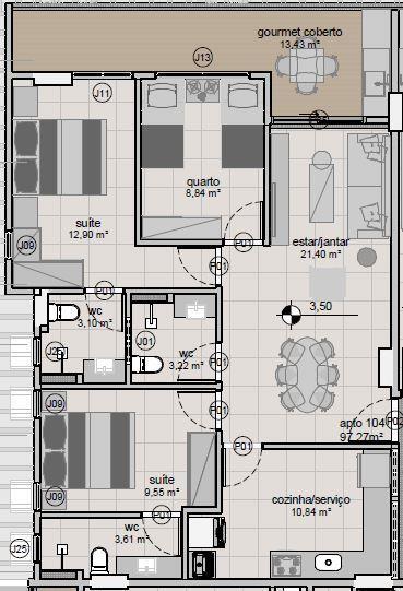 Apartamento à venda com 3 quartos, 93m² - Foto 29