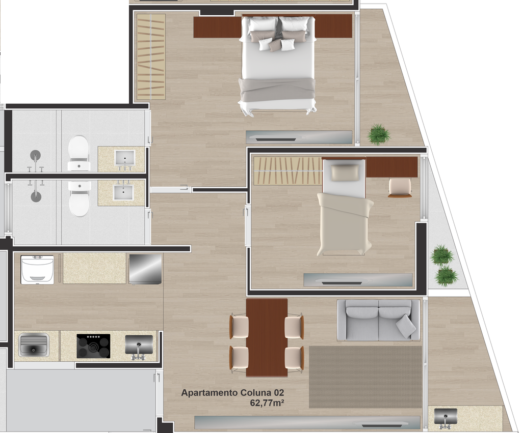 Apartamento à venda com 3 quartos, 76m² - Foto 28
