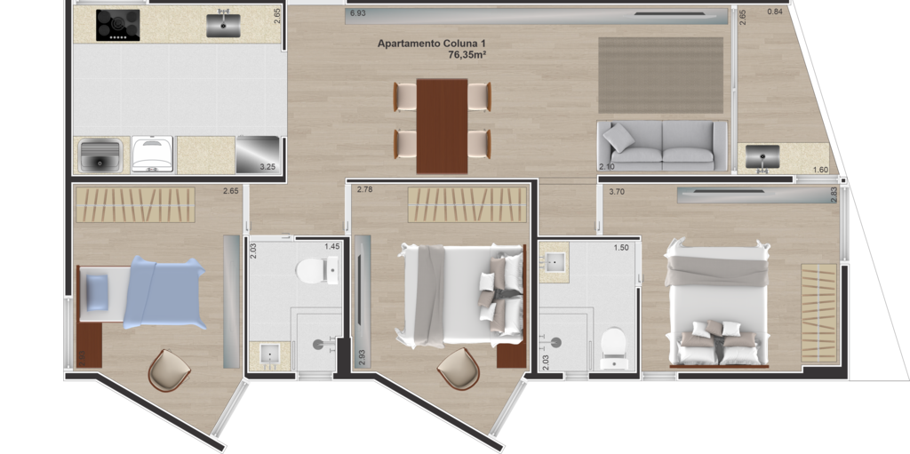 Apartamento à venda com 3 quartos, 76m² - Foto 30