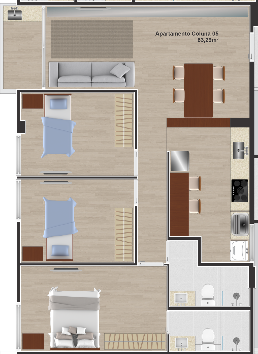 Apartamento à venda com 3 quartos, 76m² - Foto 31