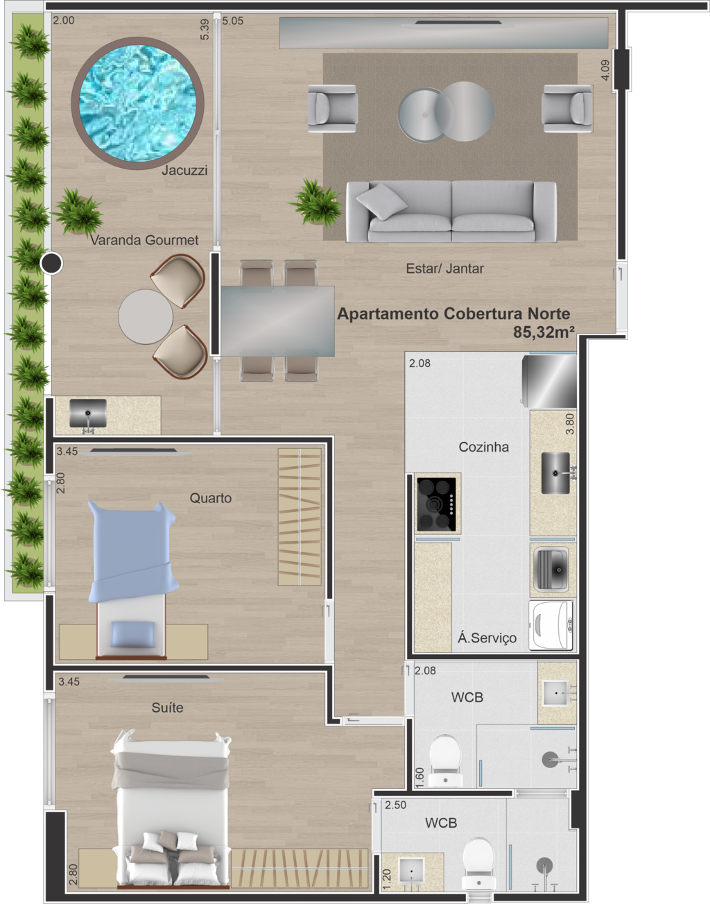 Apartamento à venda com 3 quartos, 76m² - Foto 32