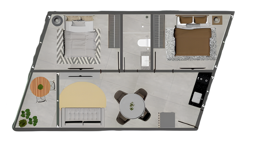 Apartamento à venda com 1 quarto, 53m² - Foto 8