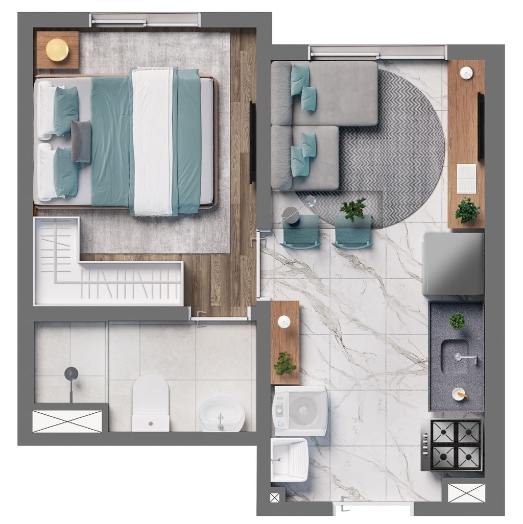 Apartamento à venda com 2 quartos, 36m² - Foto 14