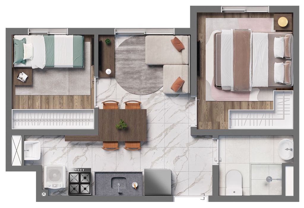 Apartamento à venda com 2 quartos, 36m² - Foto 15