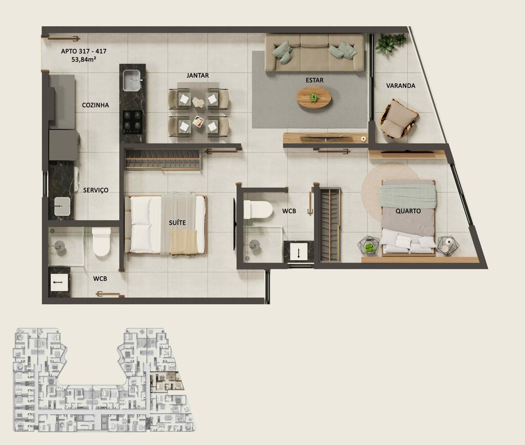 Apartamento à venda com 2 quartos, 69m² - Foto 48