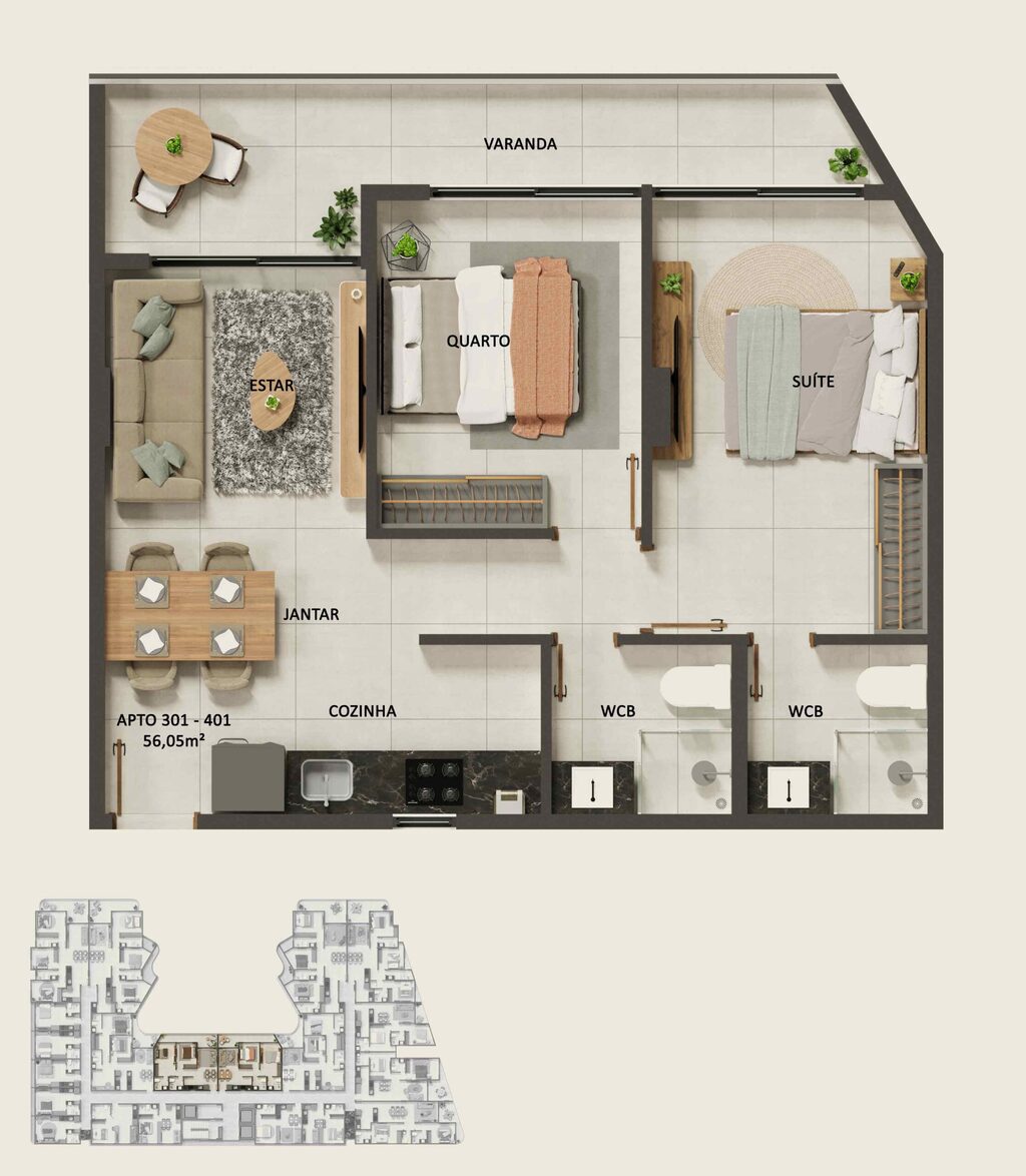 Apartamento à venda com 2 quartos, 69m² - Foto 49
