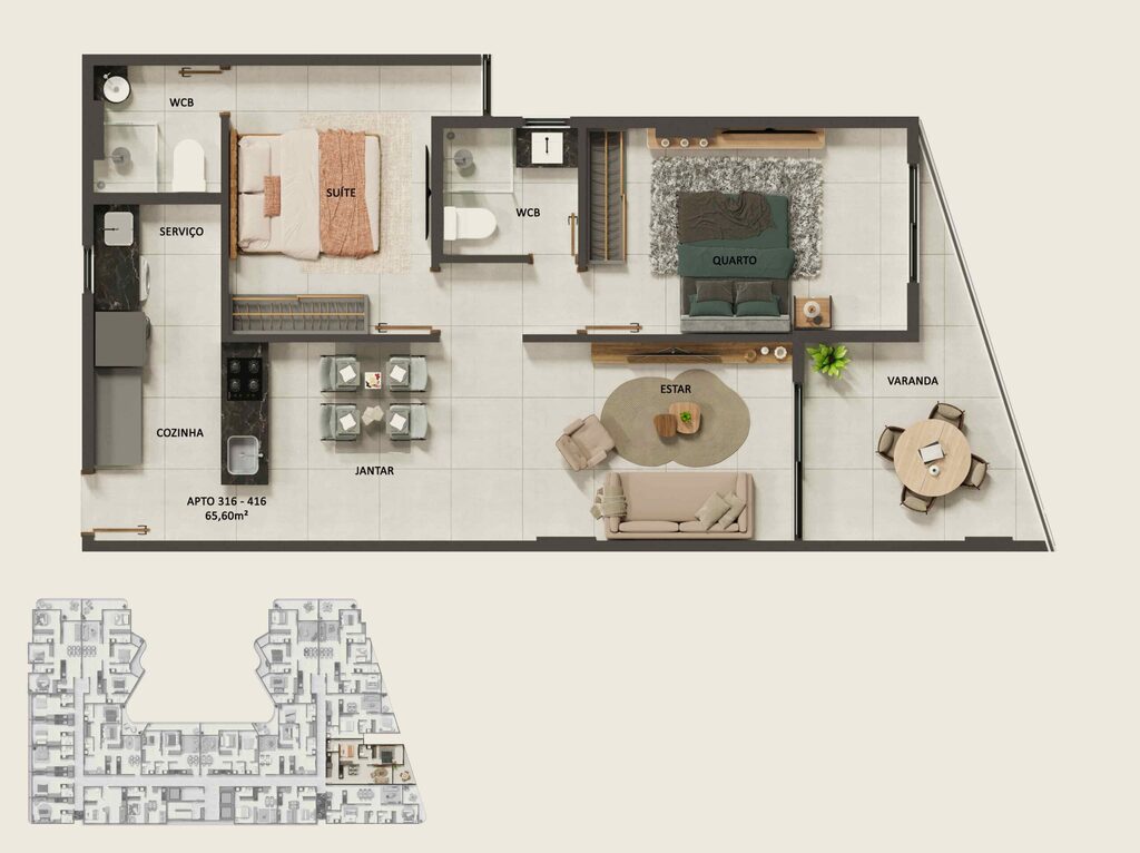 Apartamento à venda com 2 quartos, 69m² - Foto 50