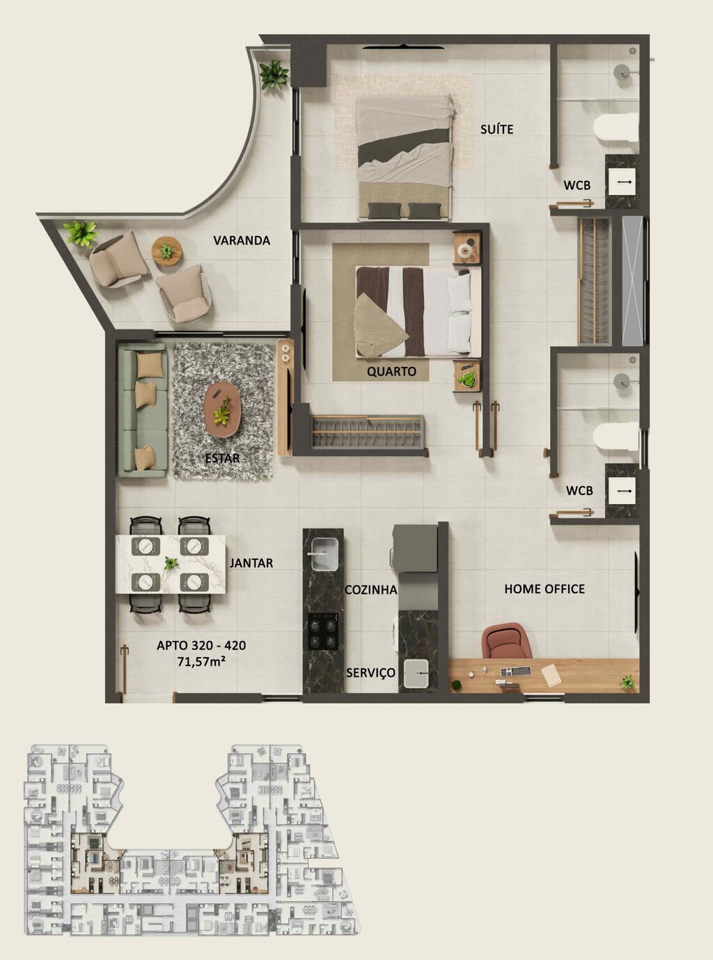 Apartamento à venda com 2 quartos, 69m² - Foto 52