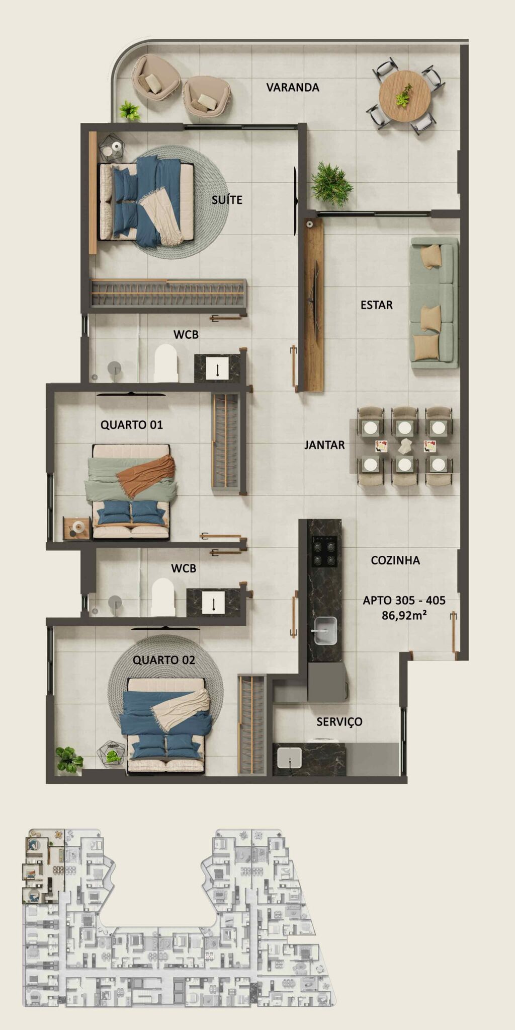 Apartamento à venda com 2 quartos, 69m² - Foto 53