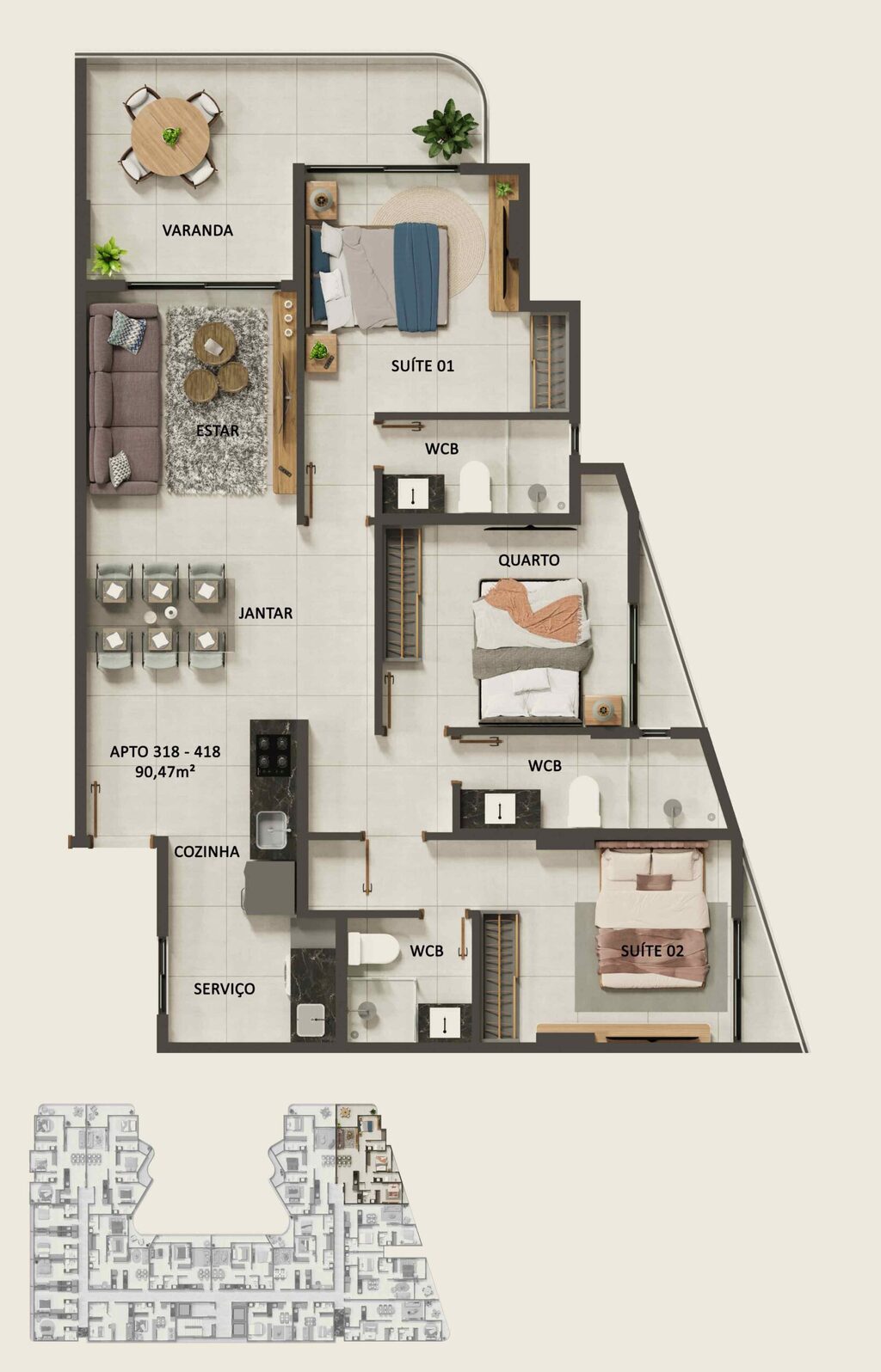 Apartamento à venda com 2 quartos, 69m² - Foto 55