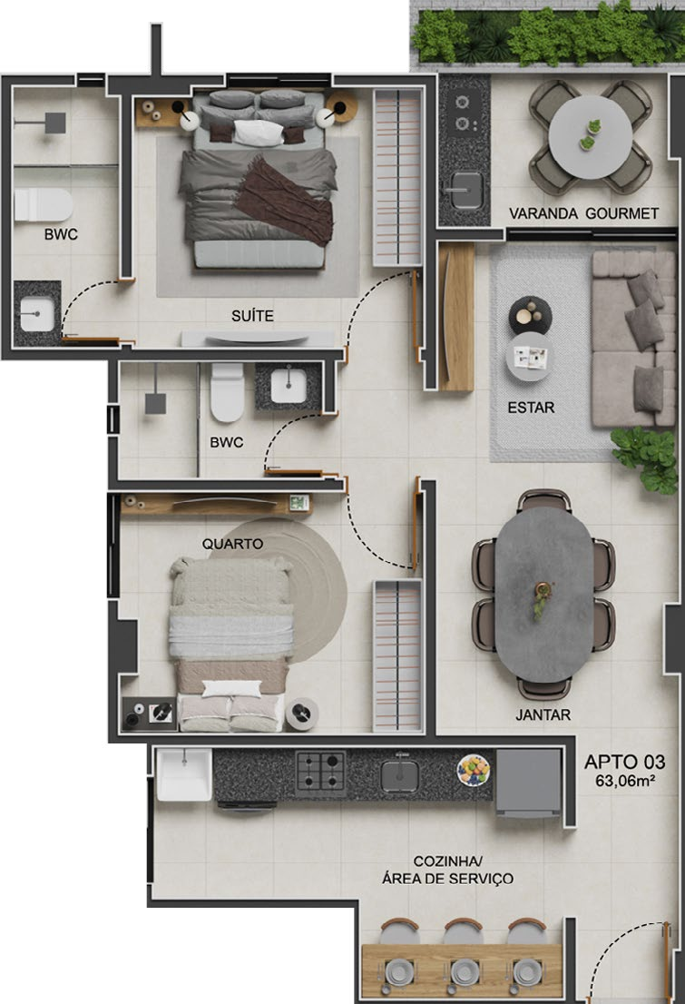 Apartamento, 3 quartos, 79 m² - Foto 18