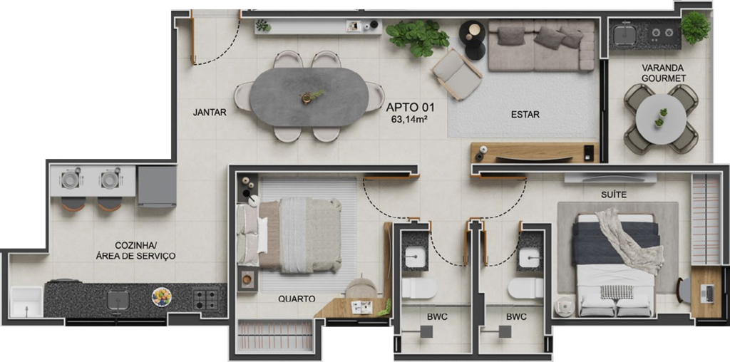 Apartamento, 3 quartos, 79 m² - Foto 19