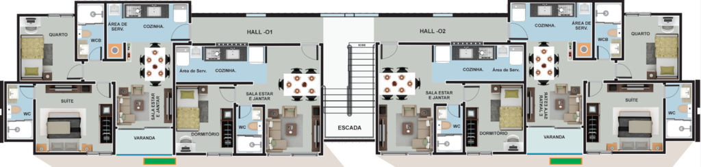Apartamento à venda com 2 quartos, 142m² - Foto 2