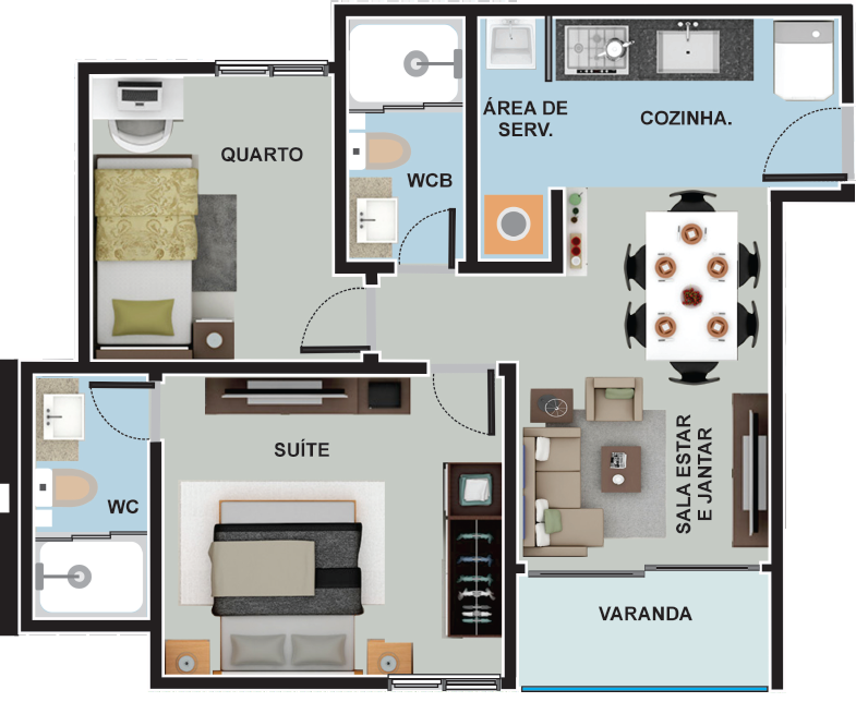 Apartamento à venda com 2 quartos, 142m² - Foto 4