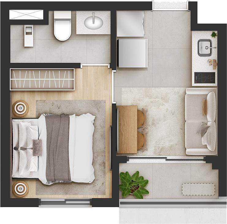 Apartamento, 1 quarto, 24 m² - Foto 16