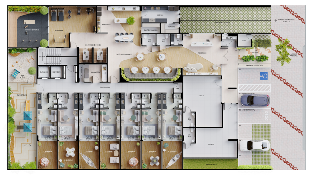 Apartamento à venda com 1 quarto, 25m² - Foto 30
