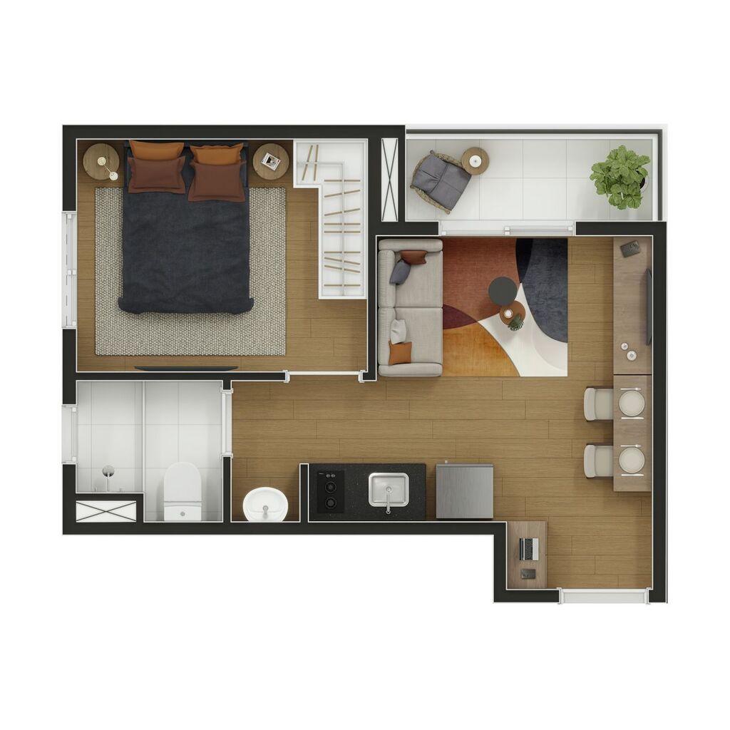 Apartamento, 2 quartos, 33 m² - Foto 31