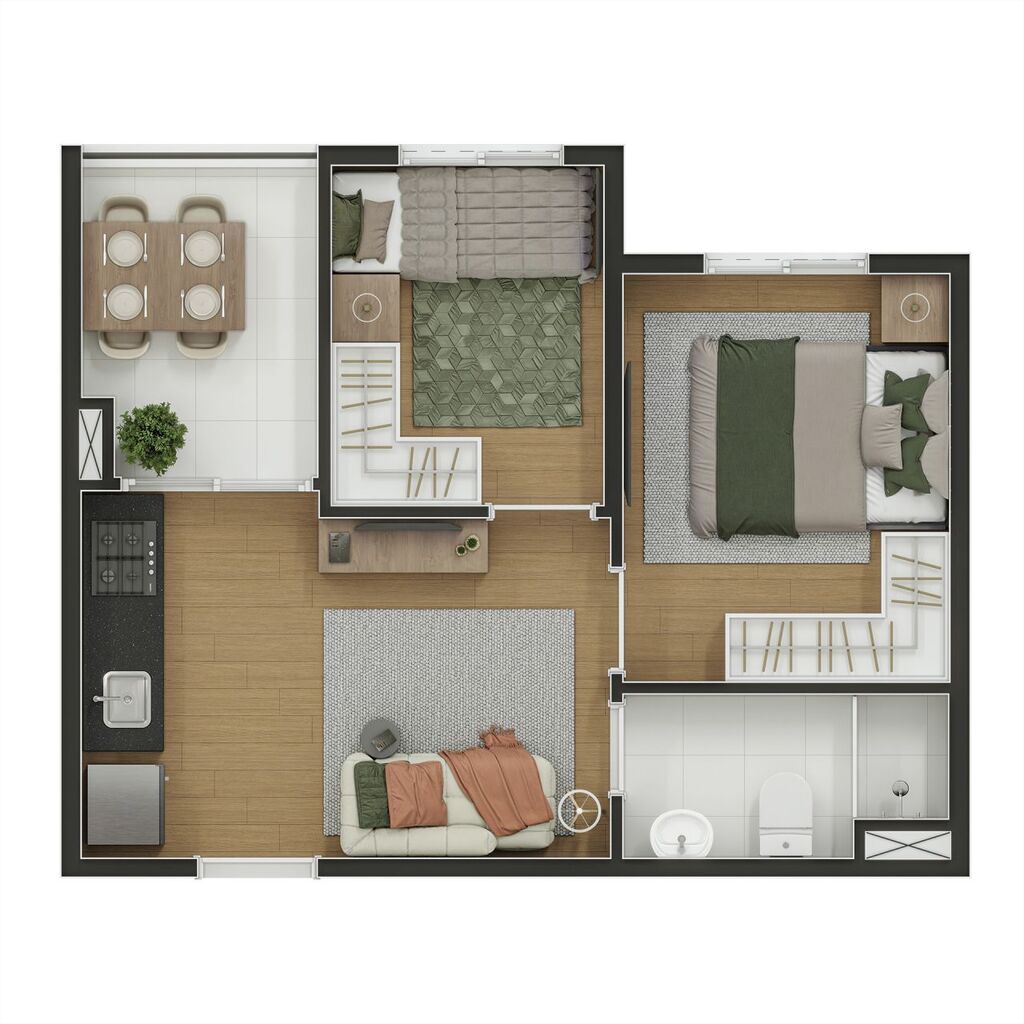 Apartamento, 2 quartos, 33 m² - Foto 32