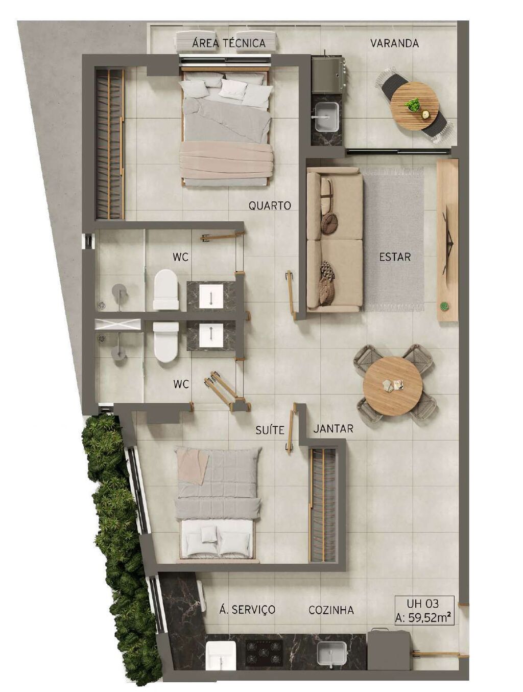 Apartamento à venda com 2 quartos, 61m² - Foto 21